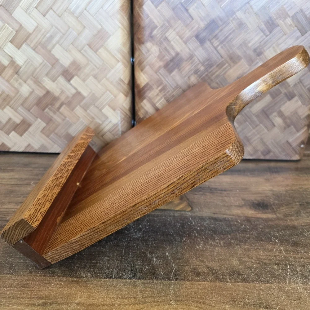 Wood Cutting Board Easel Cook Book Stand Picture Stand Farm Decor 14